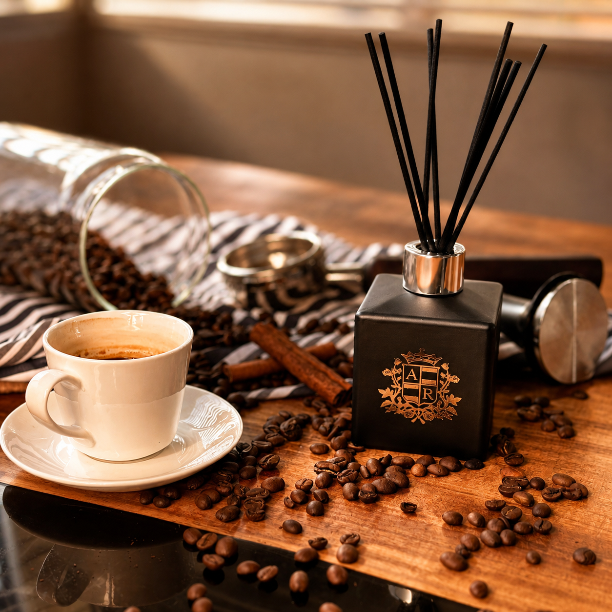 Fresh Roasted Coffee Reed Diffuser - Abbey Rose
