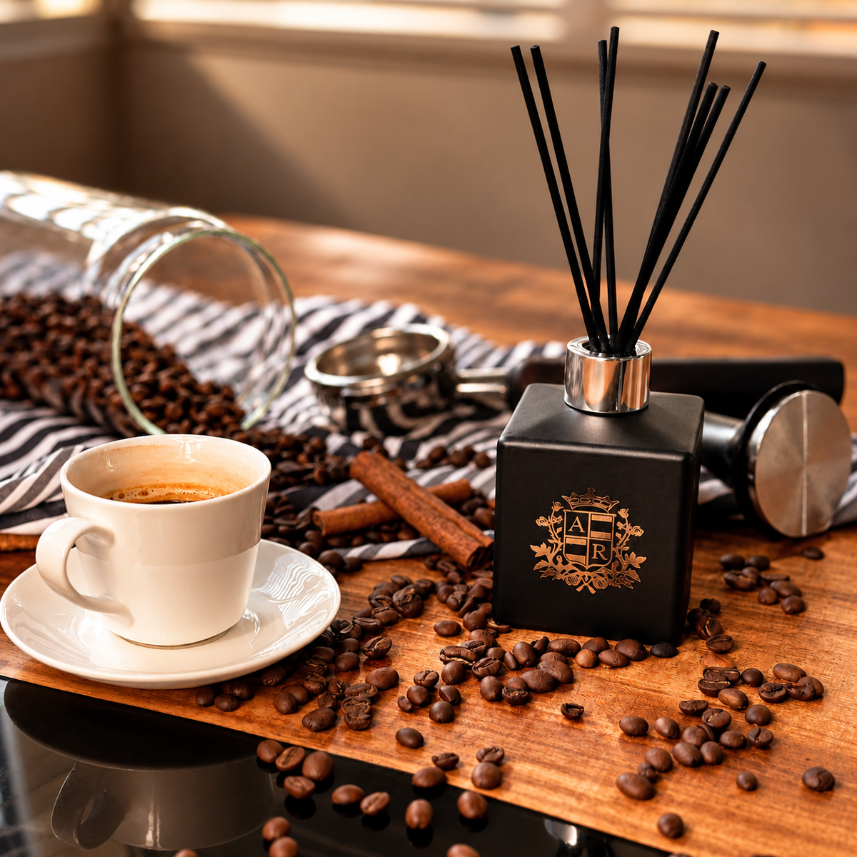 Fresh Roasted Coffee Reed Diffuser - Abbey Rose