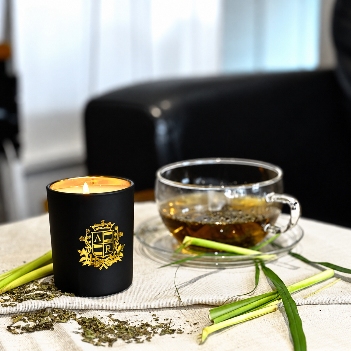 Green Tea & Lemongrass Candle - Abbey Rose