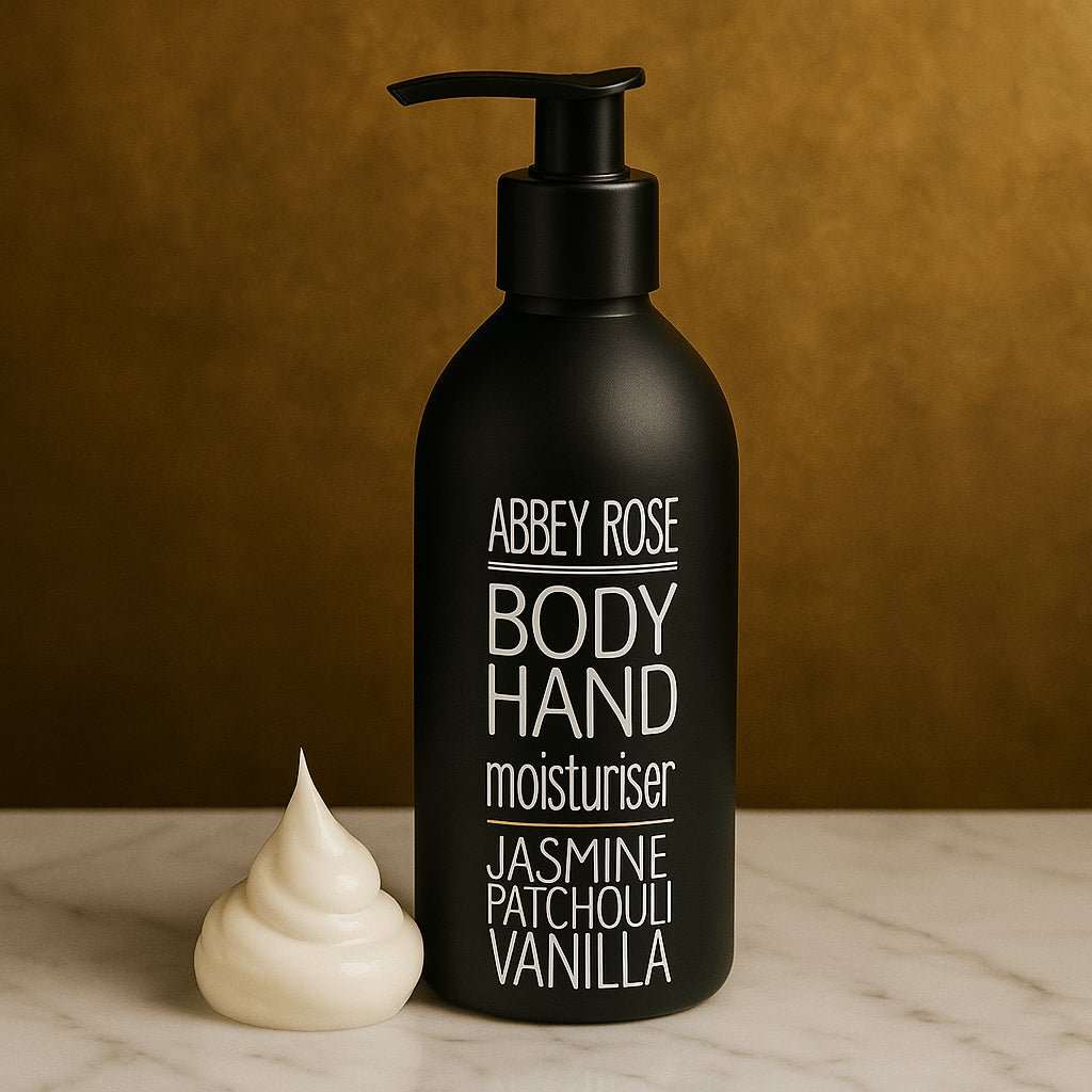 Hand & Body Moisturiser - Jasmine Patchouli & Vanilla - Abbey Rose