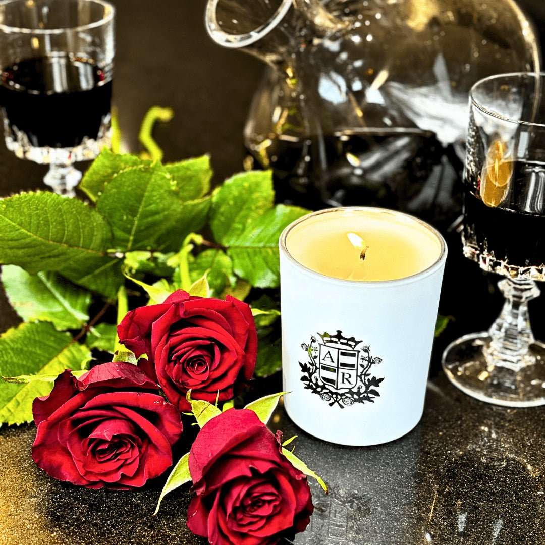 Red Rose Candle - Abbey Rose