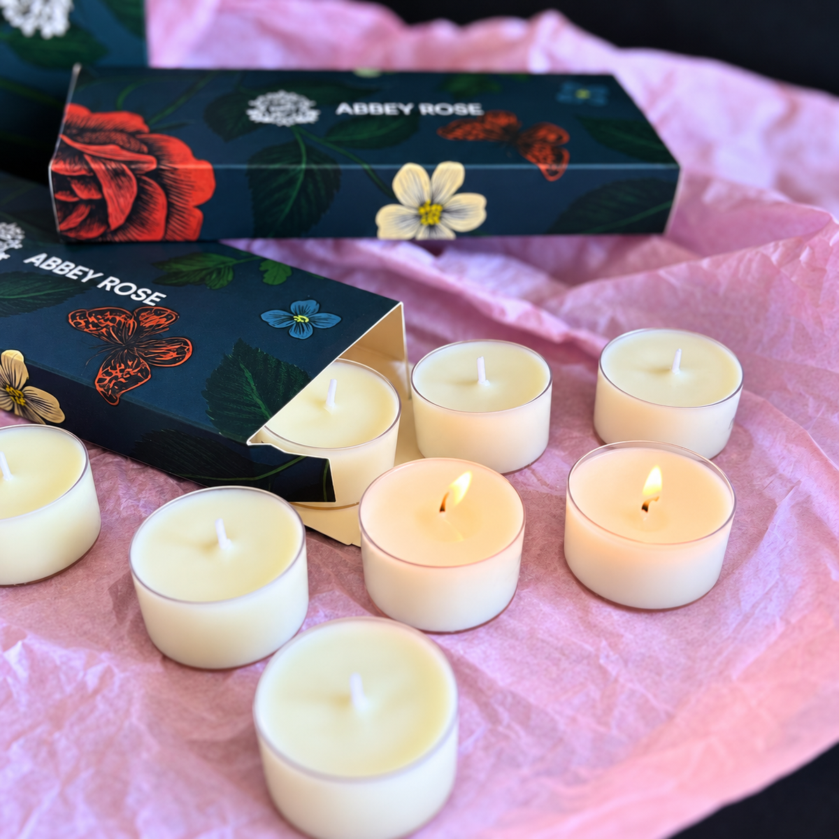 Tealight Candle Sampler Gift Pack – 10 Scents - Abbey Rose