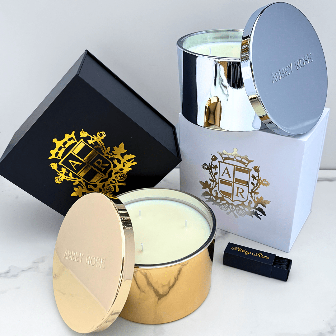 Three Wick Candle Refills - Abbey Rose