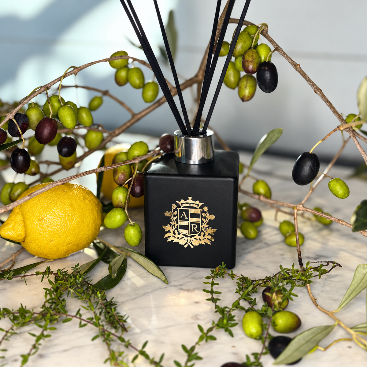 Thyme & Olive Leaf Reed Diffuser - Abbey Rose