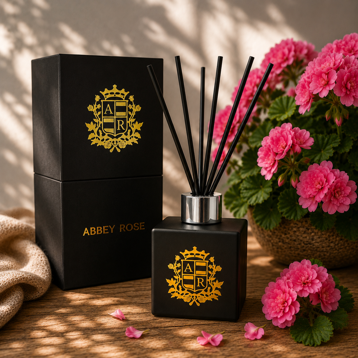 Rose Geranium Reed Diffuser - Abbey Rose