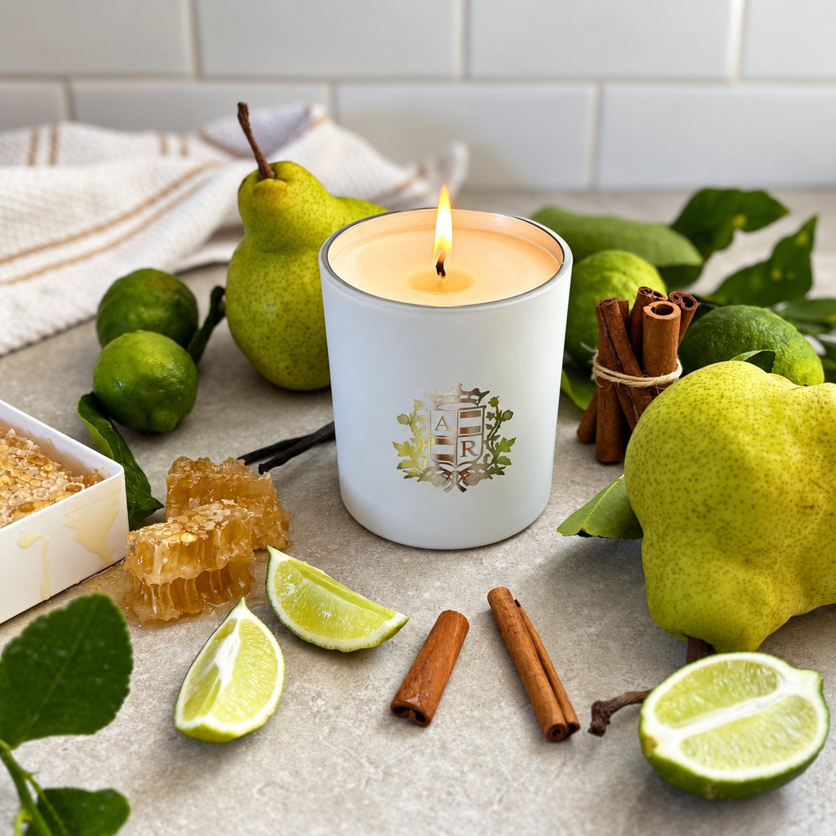 Agave Lime & Anjou Pear Candle - Abbey Rose