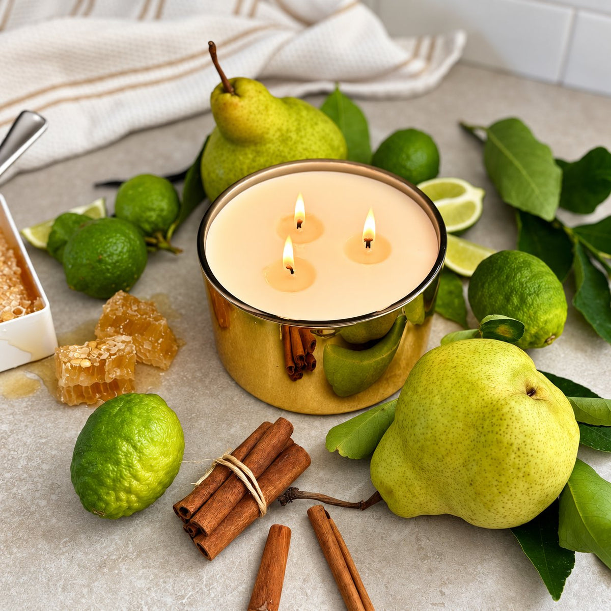 Agave Lime & Anjou Pear Candle - Abbey Rose