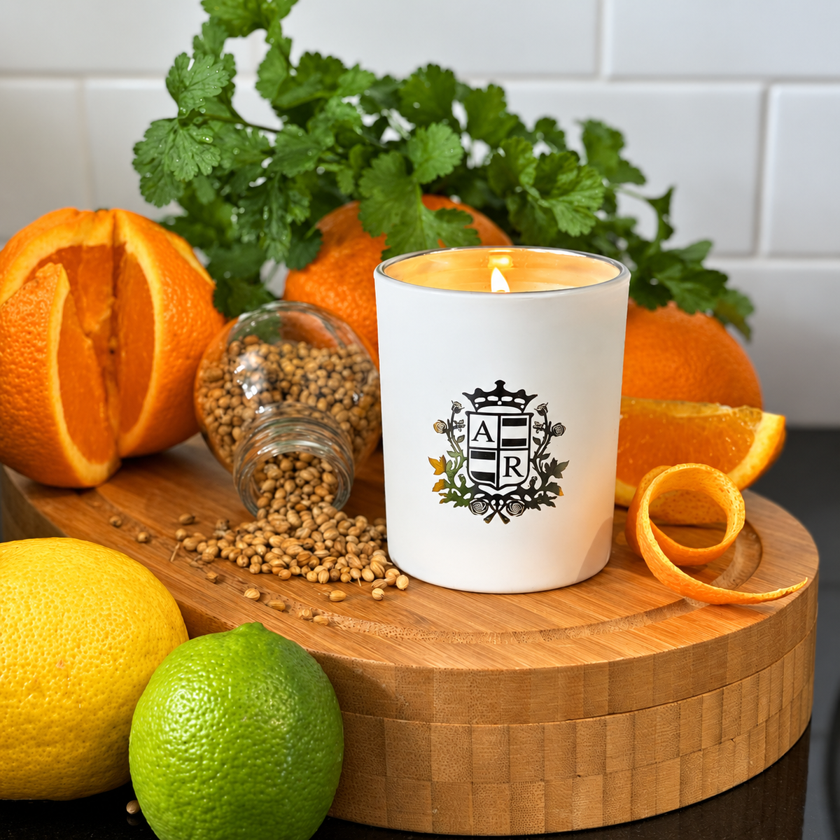 Coriander & Orange Zest Candle - Abbey Rose