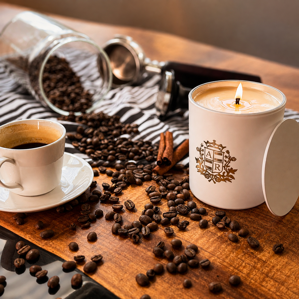 Fresh Roasted Coffee Soy Candle - Abbey Rose