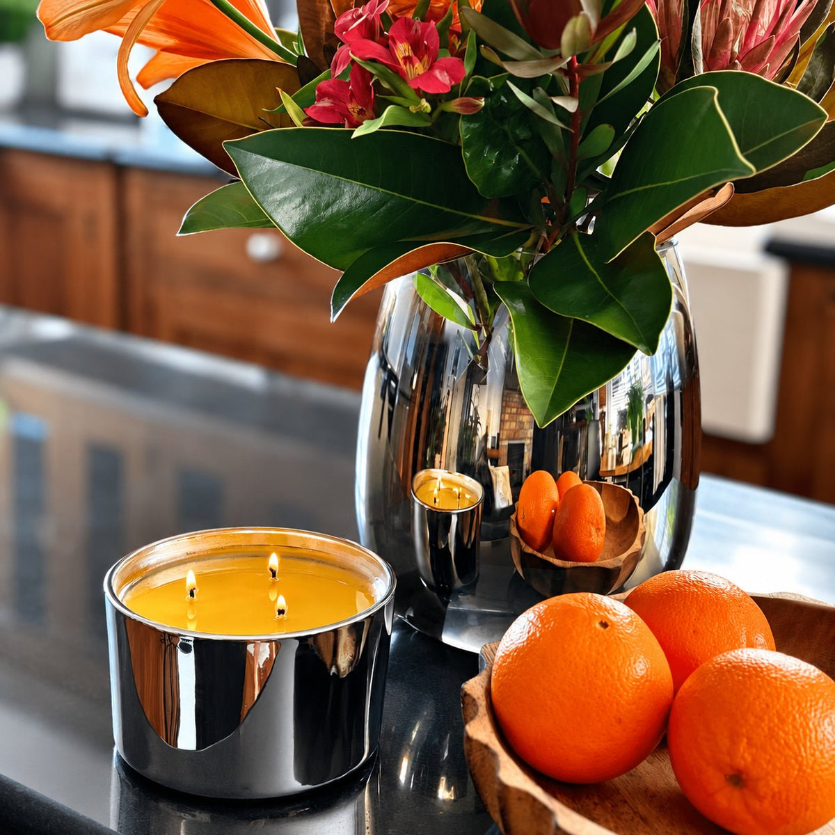 Green Tea & Lemongrass luxury scented candle – NZ made home fragrance