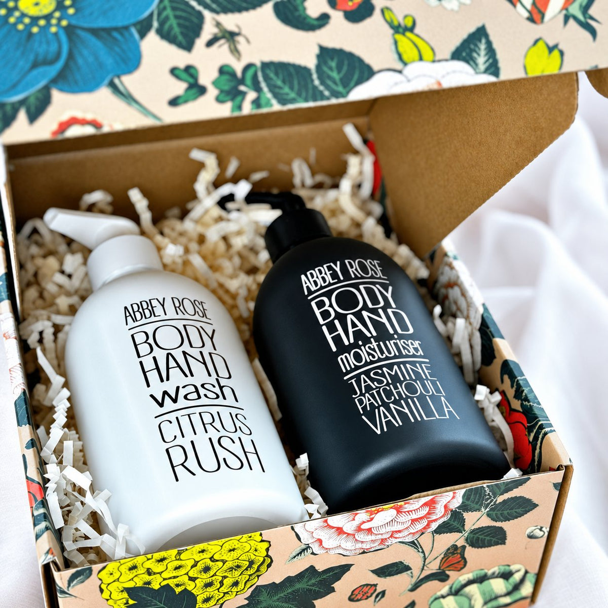Hand & Body Wash/Moisturiser Gift Box - Abbey Rose
