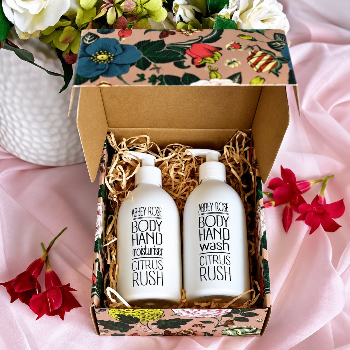 Hand & Body Wash/Moisturiser Gift Box - Abbey Rose