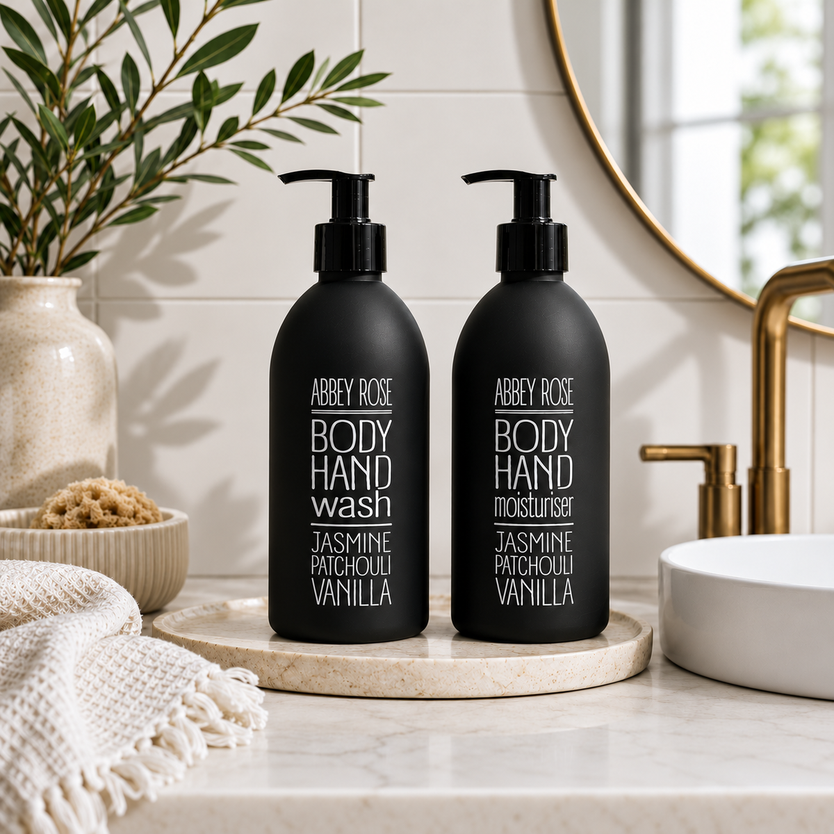 Jasmine, Patchouli & Vanilla Hand & Body Moisturiser - Abbey Rose