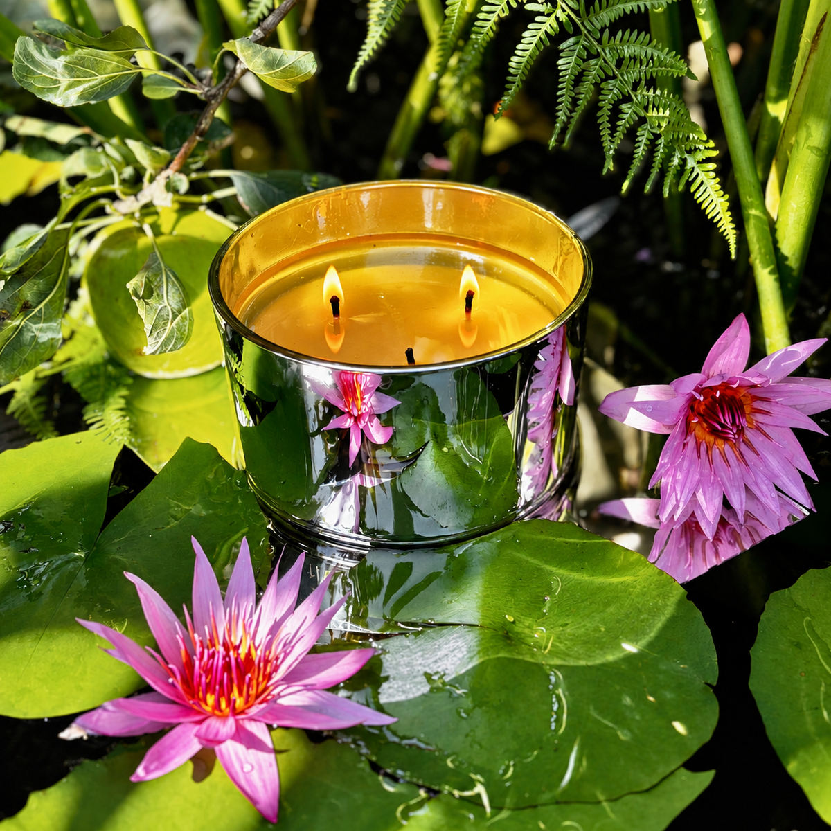 Lotus Flower Soy Candle - Abbey Rose
