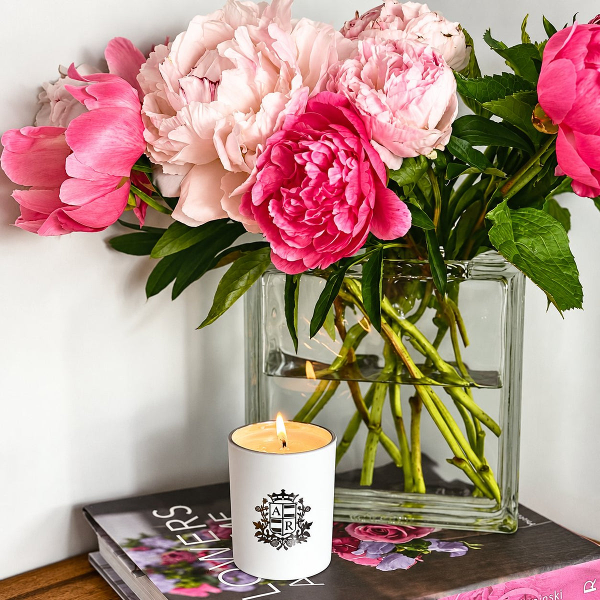 Peony Petal Candle - Abbey Rose