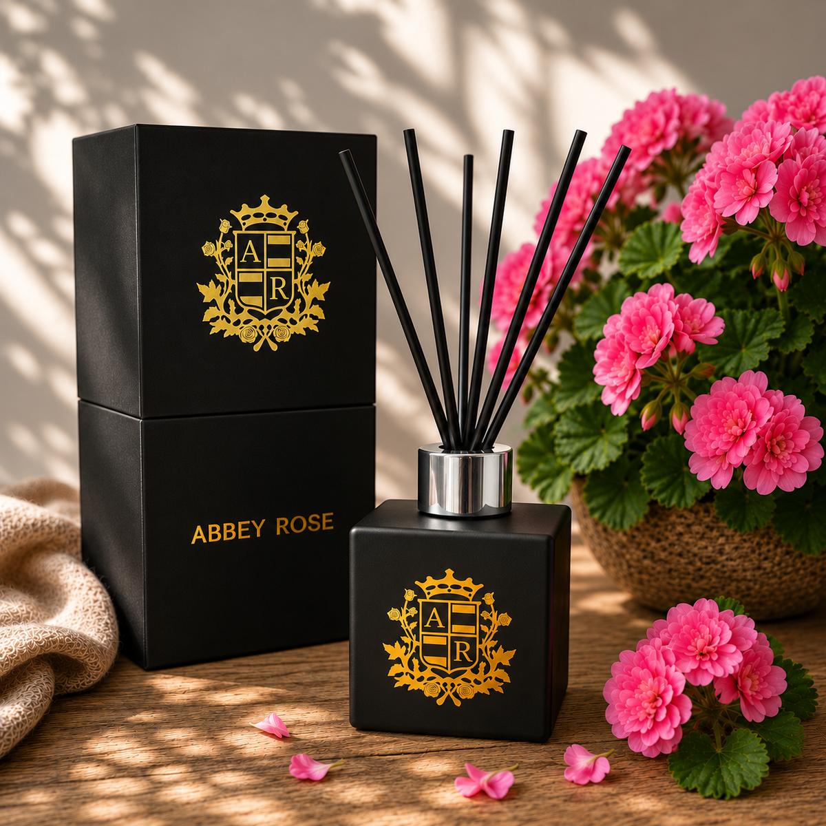 Rose Geranium Reed Diffuser - Abbey Rose