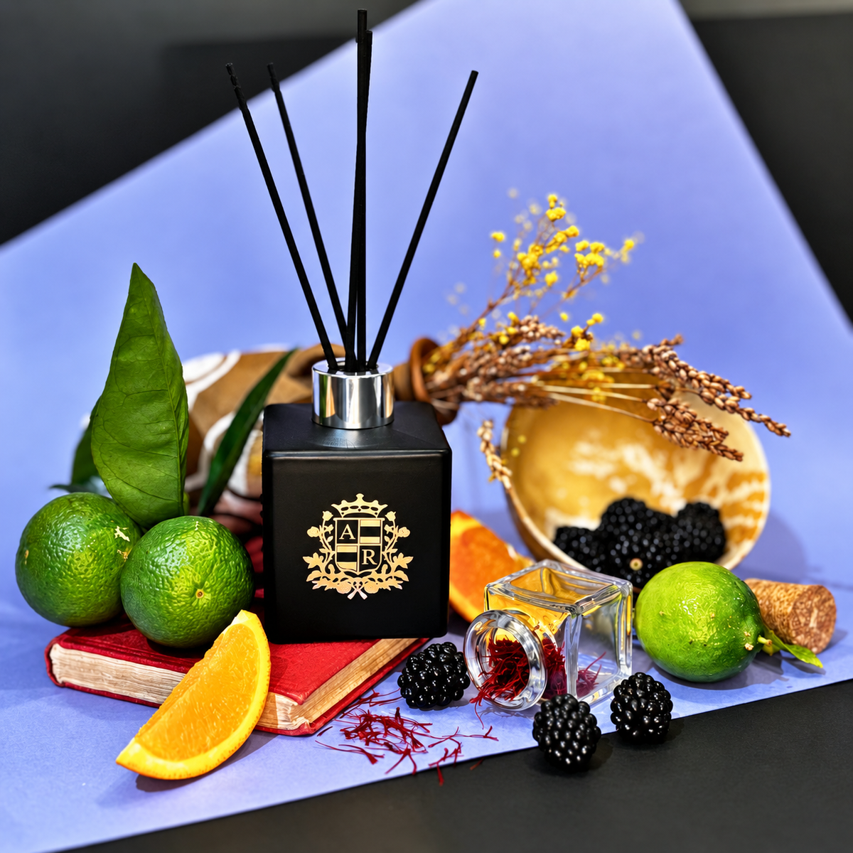 Saffron & Boysenberry Reed Diffuser - Abbey Rose