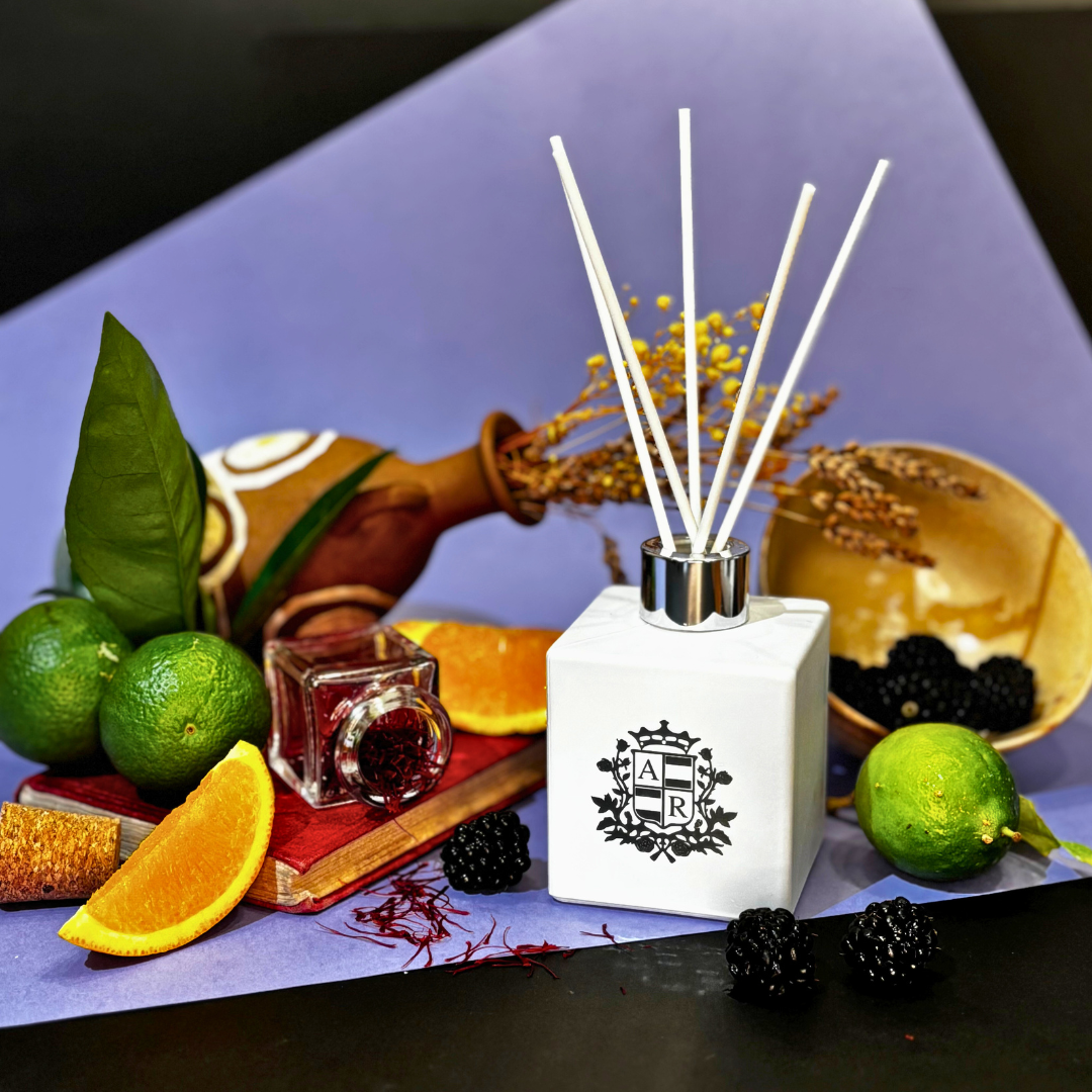 Saffron & Boysenberry Reed Diffuser - Abbey Rose