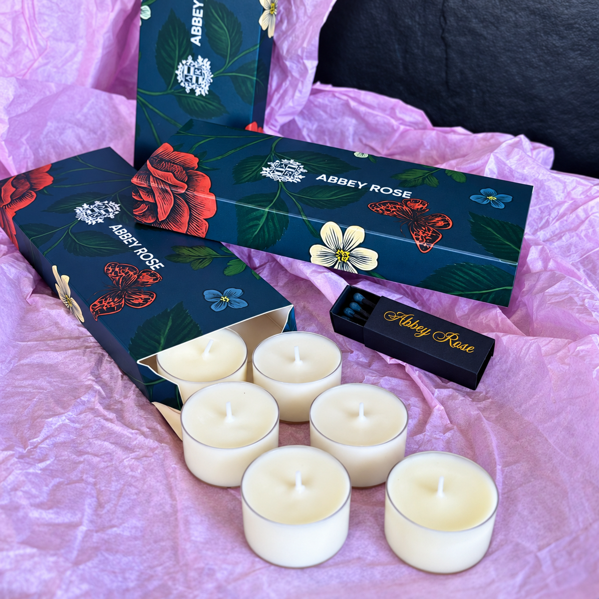 Tealight Candle Sampler Gift Pack – 10 Scents - Abbey Rose