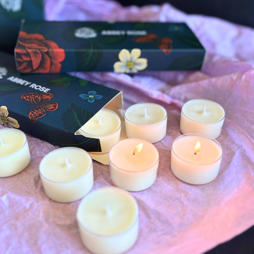Tealight Candle Sampler Gift Pack – 10 Scents - Abbey Rose