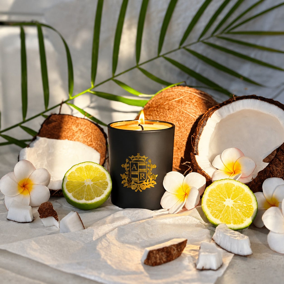 Tiare Flower & Coconut Candle - Abbey Rose