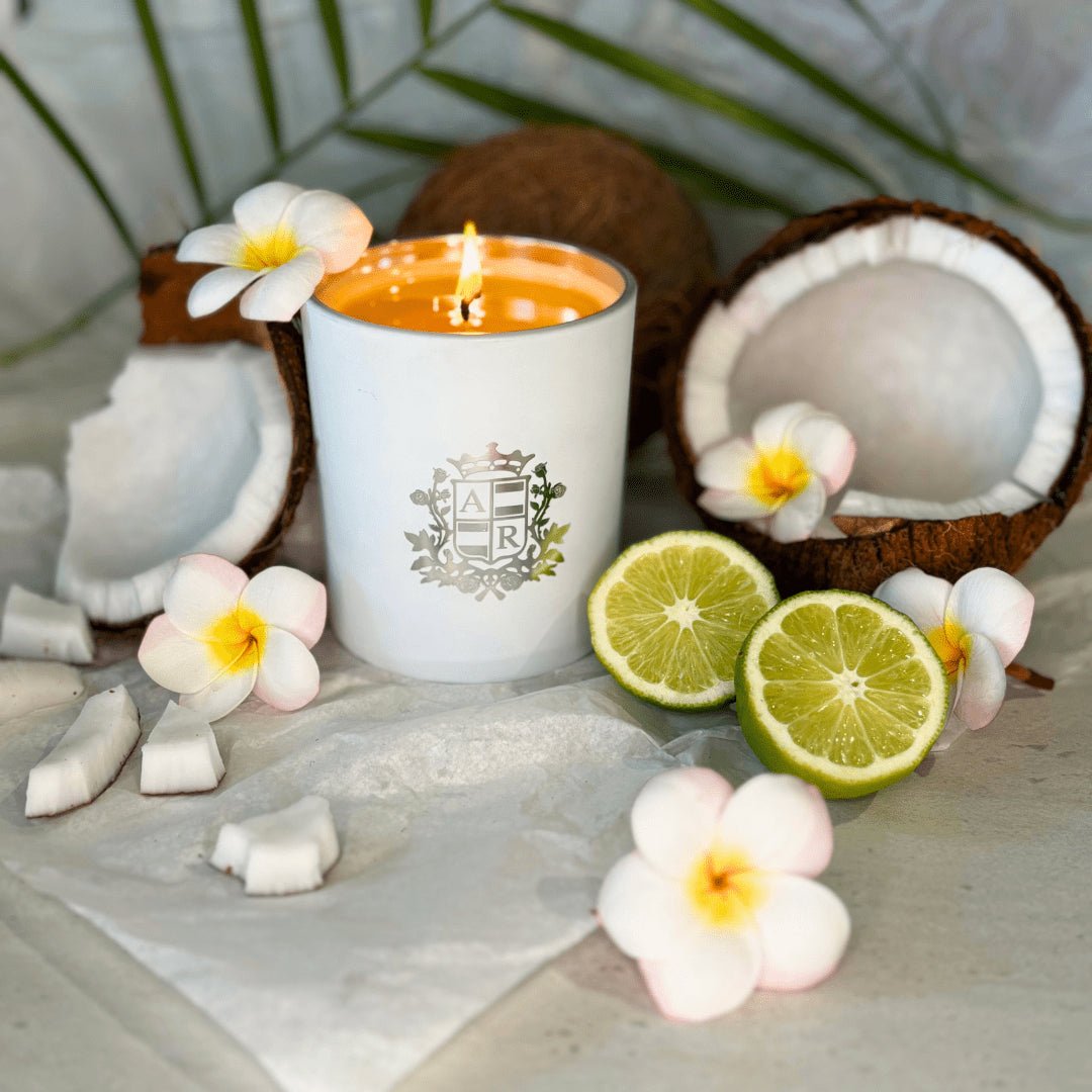 Tiare Flower & Coconut Candle - Abbey Rose