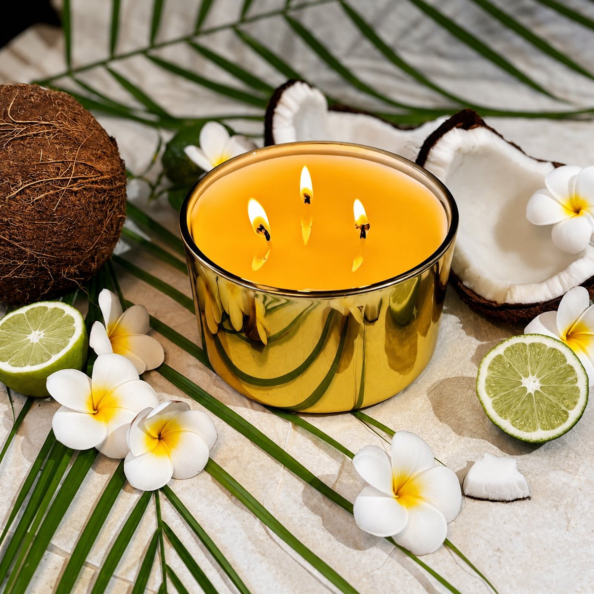Tiare Flower & Coconut Candle - Abbey Rose